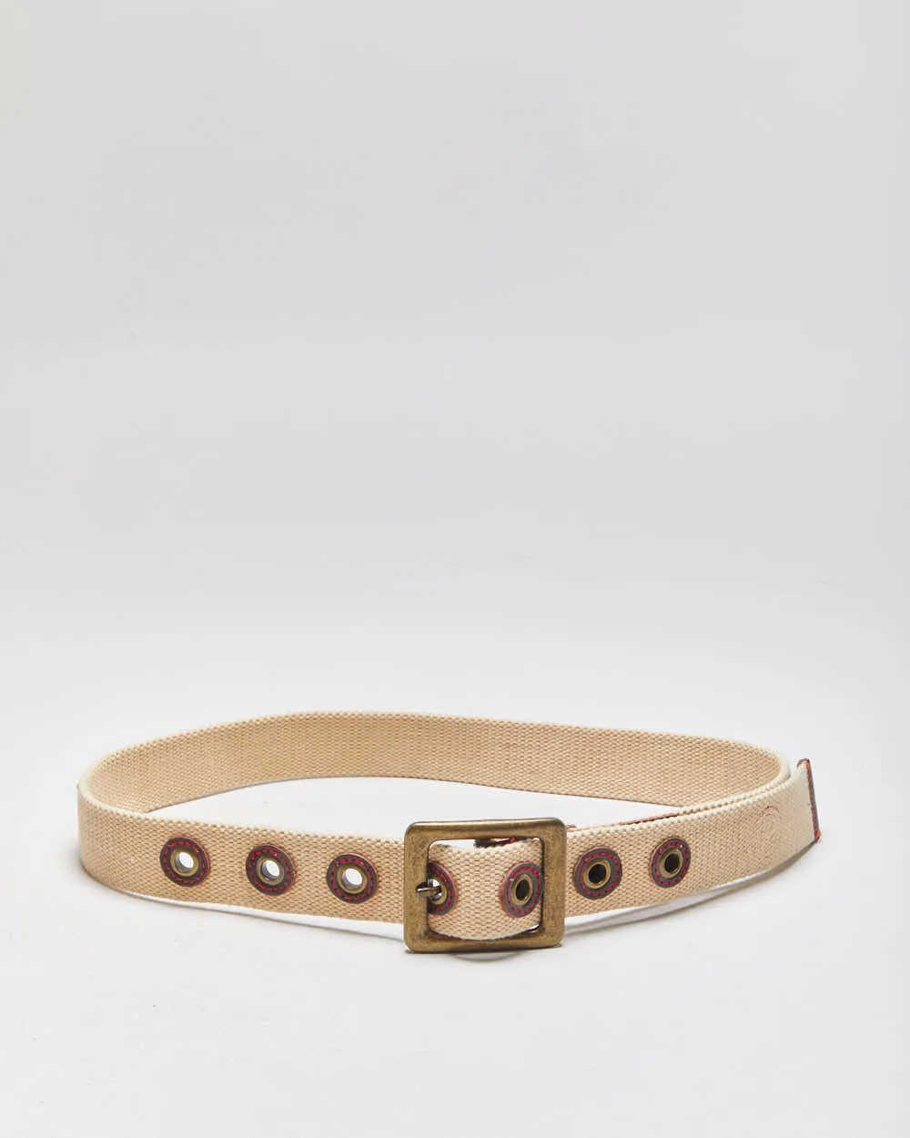 Vintage Y2K 00s Tough Jeans Inc. Canvas Brass Buckle Belt - W28-W38 sold by Rokit product image thumbnail 2