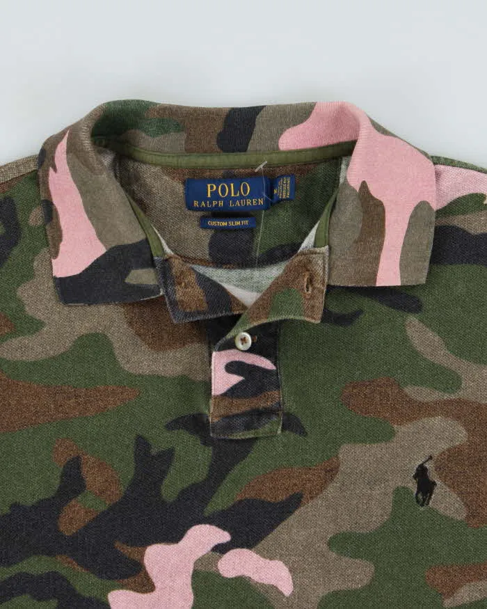 Vintage Polo Ralph Lauren Woodland Camo Custom Slim Fit Short Sleeve Polo Shirt - M sold by Rokit product image thumbnail 5