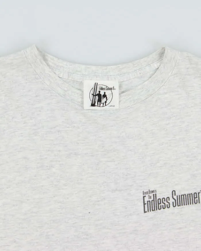 Vintage 1994 Bruce Brown's 'The Endless Summer II' Surfing Doc Grey Marl Heavyweight Made In USA Single Stitch Crewneck T-Shirt - L sold by Rokit product image thumbnail 5