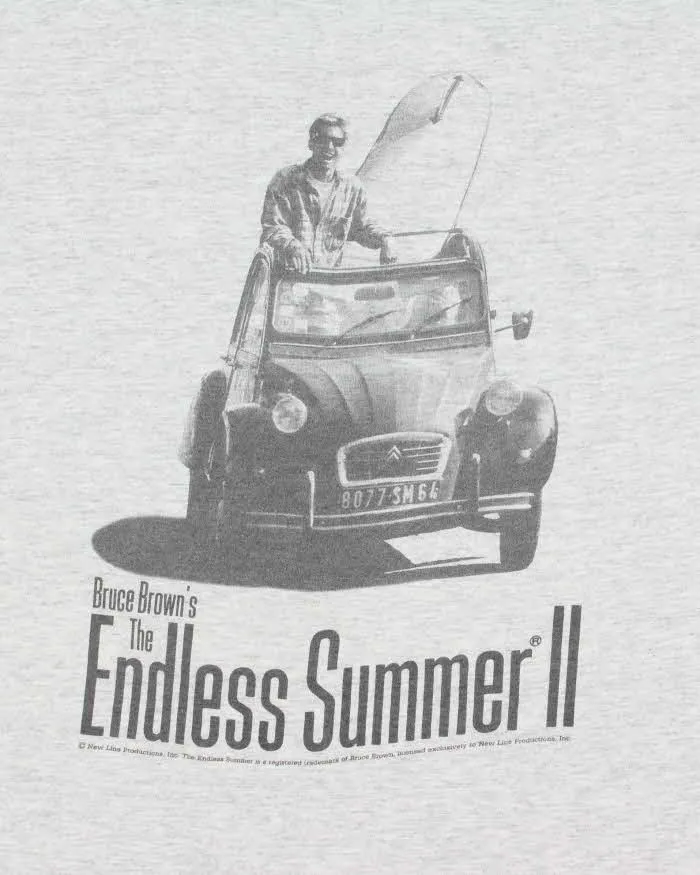 Vintage 1994 Bruce Brown's 'The Endless Summer II' Surfing Doc Grey Marl Heavyweight Made In USA Single Stitch Crewneck T-Shirt - L sold by Rokit product image thumbnail 4
