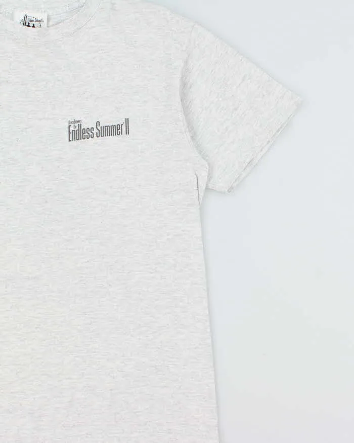 Vintage 1994 Bruce Brown's 'The Endless Summer II' Surfing Doc Grey Marl Heavyweight Made In USA Single Stitch Crewneck T-Shirt - L sold by Rokit product image thumbnail 3