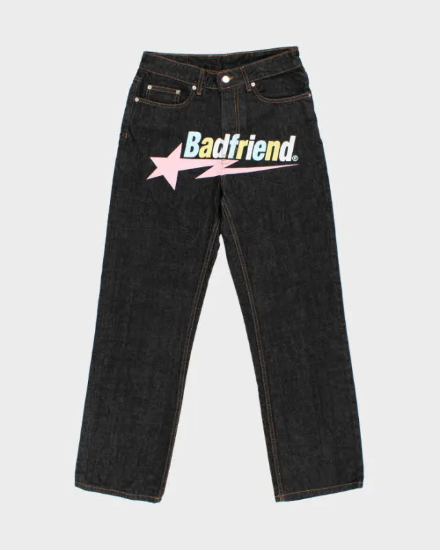 Badfriend Star Logo Graphic Relaxed Fit Jeans - W29 L29 made by Rokit