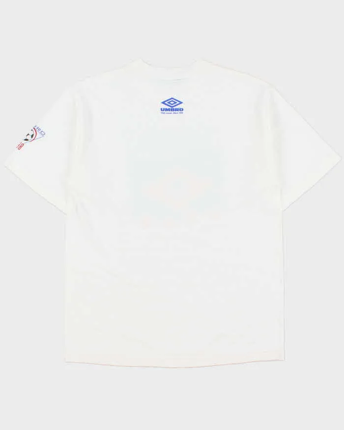 Vintage Umbro 1998 World Cup Brasil Futbol Heavyweight Crewneck T-Shirt - L sold by Rokit product image thumbnail 2