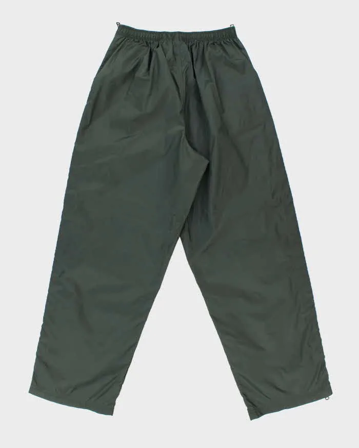 Vintage 1990s Nike Khaki Lightweight Waterproof Shell Baggy Wide Leg Zip Tracksuit Bottoms - XL sold by Rokit product image thumbnail 2