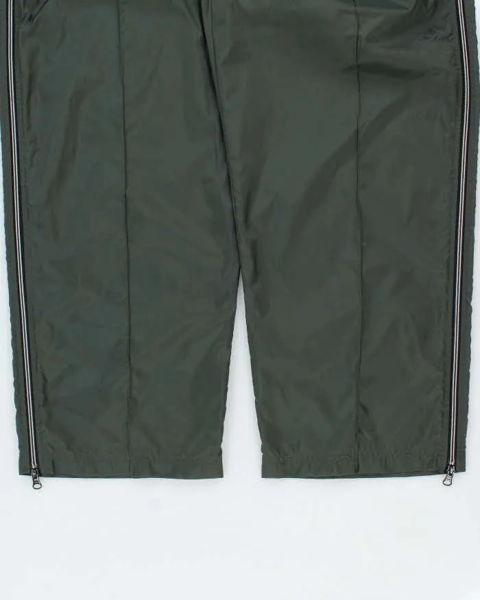 Vintage 1990s Nike Khaki Lightweight Waterproof Shell Baggy Wide Leg Zip Tracksuit Bottoms - XL sold by Rokit product image thumbnail 5