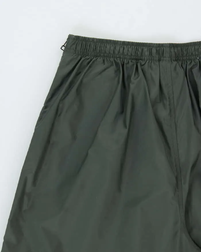Vintage 1990s Nike Khaki Lightweight Waterproof Shell Baggy Wide Leg Zip Tracksuit Bottoms - XL sold by Rokit product image thumbnail 4