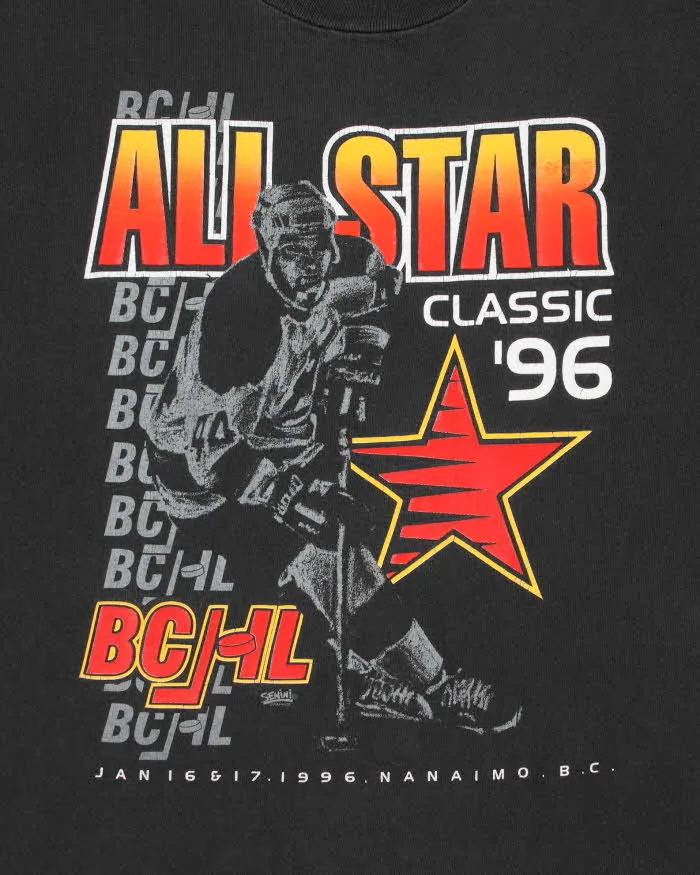 Vintage 1996 All Star Classic BCHL Senini Graphics Heavyweight Gildan Famous-T Made In Canada Crewneck T-Shirt - XL sold by Rokit product image thumbnail 4