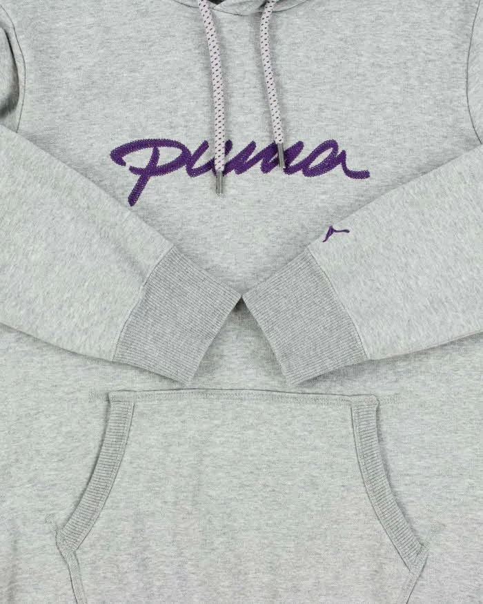 Vintage Puma Grey Marl Women's Midweight Embroidered Pullover Hoodie - XL sold by Rokit product image thumbnail 4