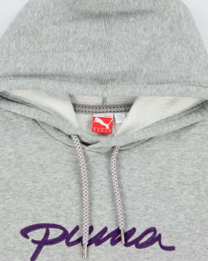 Vintage Puma Grey Marl Women's Midweight Embroidered Pullover Hoodie - XL sold by Rokit product image thumbnail 5