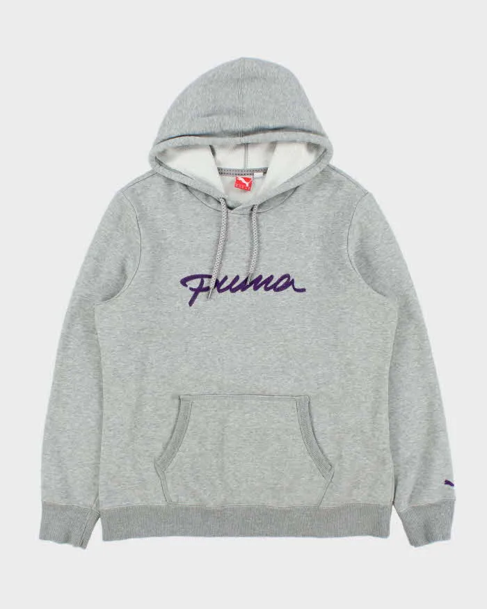 Vintage Puma Grey Marl Women's Midweight Embroidered Pullover Hoodie - XL sold by Rokit