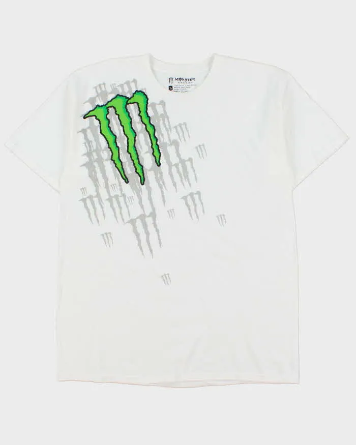 Vintage Y2K 00s Monster Energy Classic Heavyweight Crewneck T-Shirt - L sold by Rokit