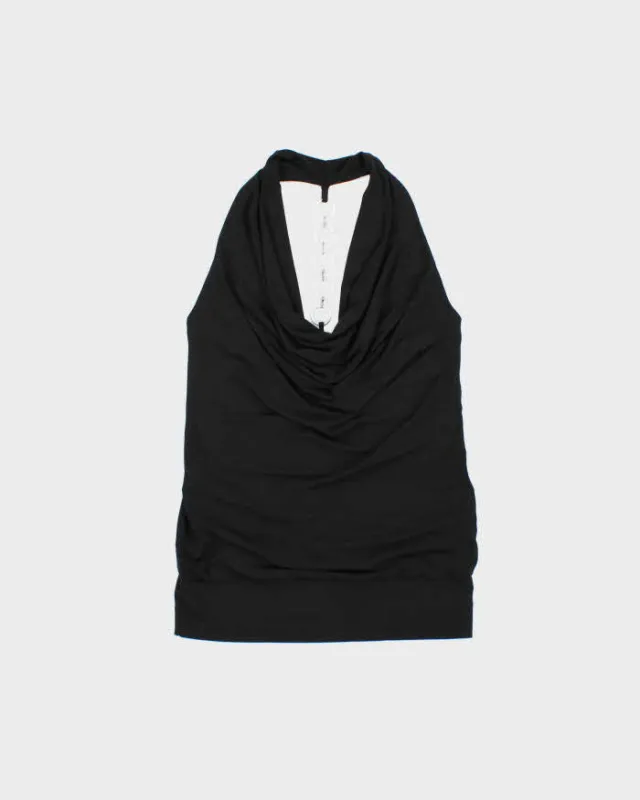Vintage Y2k 2000s Ripe Cowl Neck O Ring Chain Detail Top - S made by Rokit