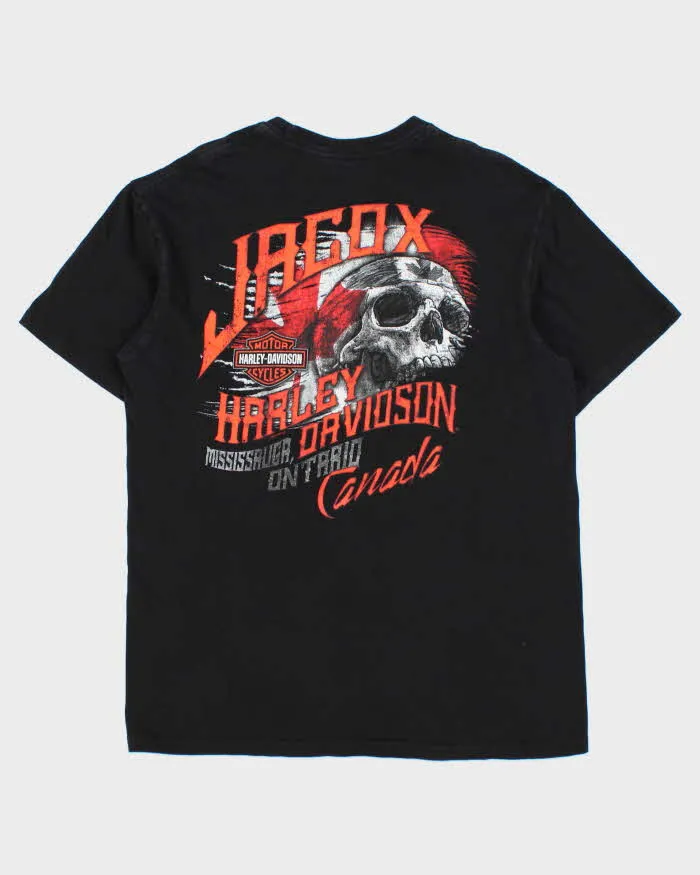 Vintage Harley Davidson Jacox Mississauga Ontario Heavyweight Crewneck T-Shirt - L sold by Rokit product image thumbnail 2