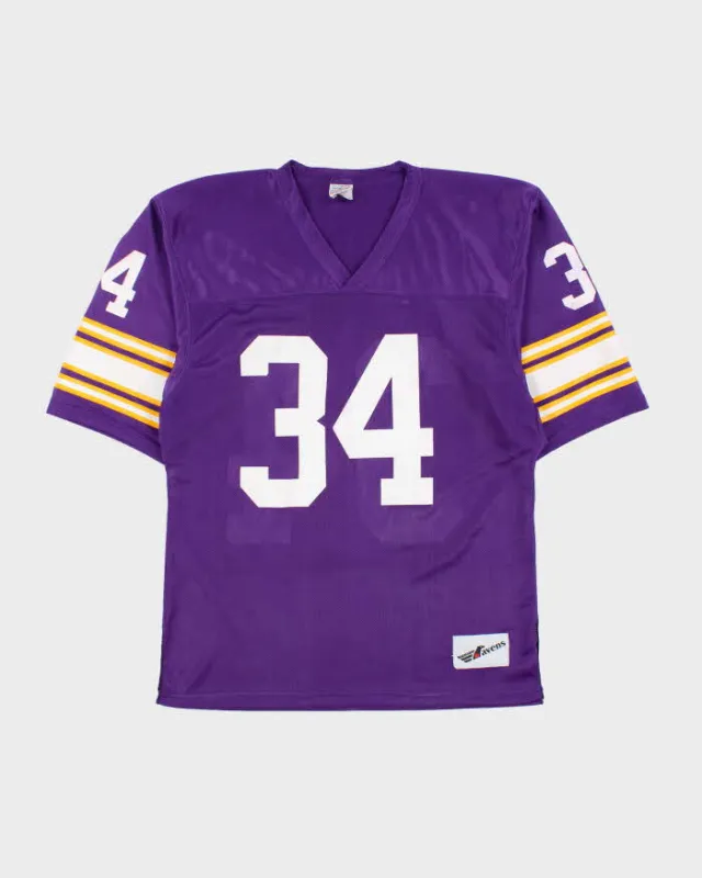 Vintage 1980s Ravens Ath. Minnesota Vikings #34 NFL Home Jersey - XL made by NFL