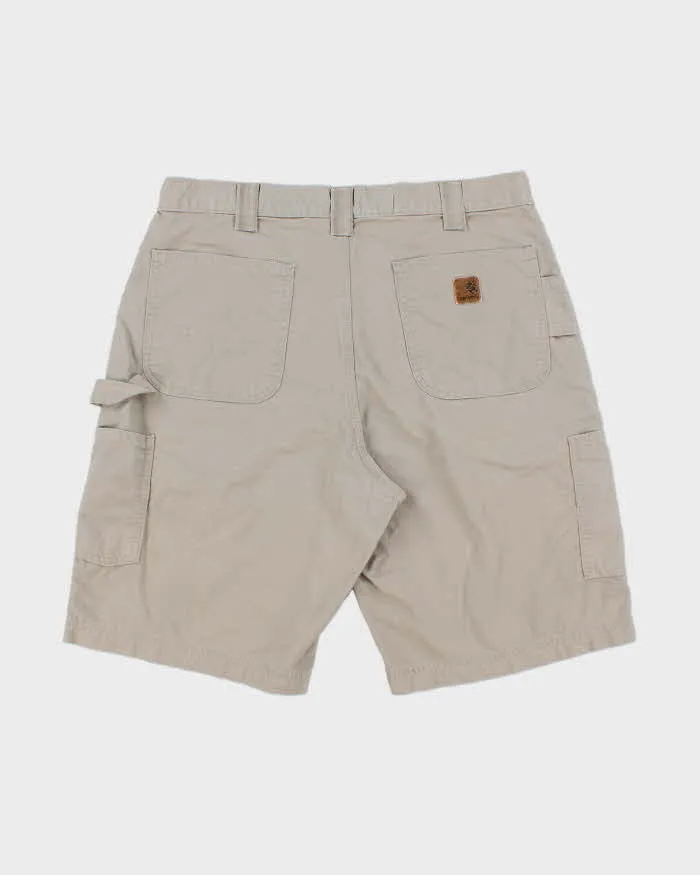 Vintage Carhartt B147 Tan Canvas Loose Original Fit Carpenter Shorts - W36 sold by Rokit product image thumbnail 2