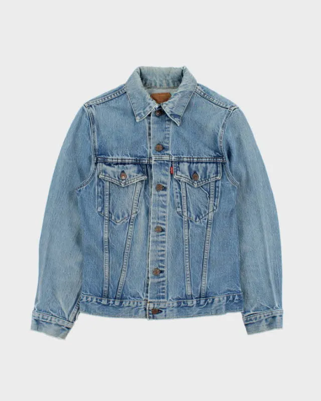 Vintage 1988 Levi's Type III Med Wash Denim Made In Canada Trucker Jacket - S made by Levi's