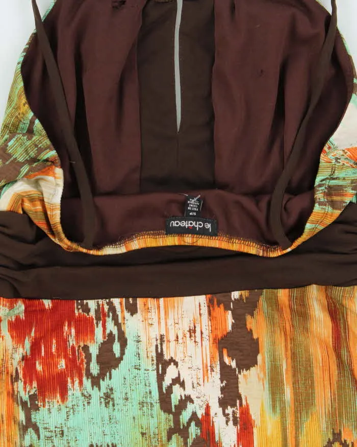 Vintage Y2k 2000s Le Chateau Key Hole Cut-out Abstract Animal Print Key Top - S sold by Rokit product image thumbnail 5