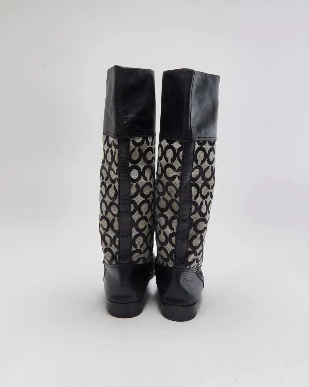 Vintage Coach Chrissi Signiature Tall Leather Riding Boots - UK7.5 sold by Rokit product image thumbnail 4