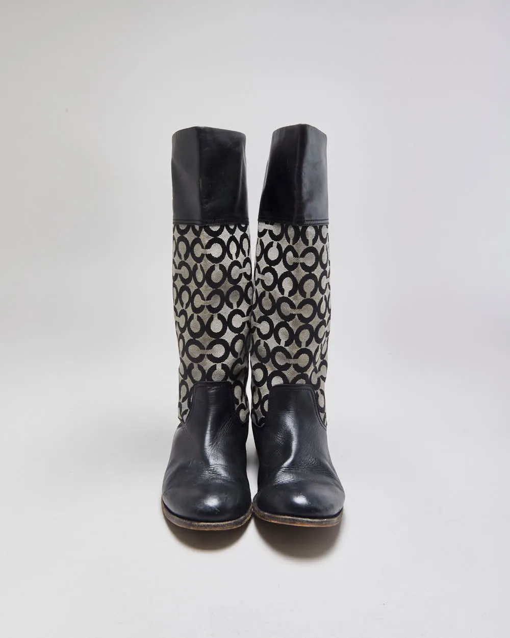 Vintage Coach Chrissi Signiature Tall Leather Riding Boots - UK7.5 sold by Rokit product image thumbnail 3