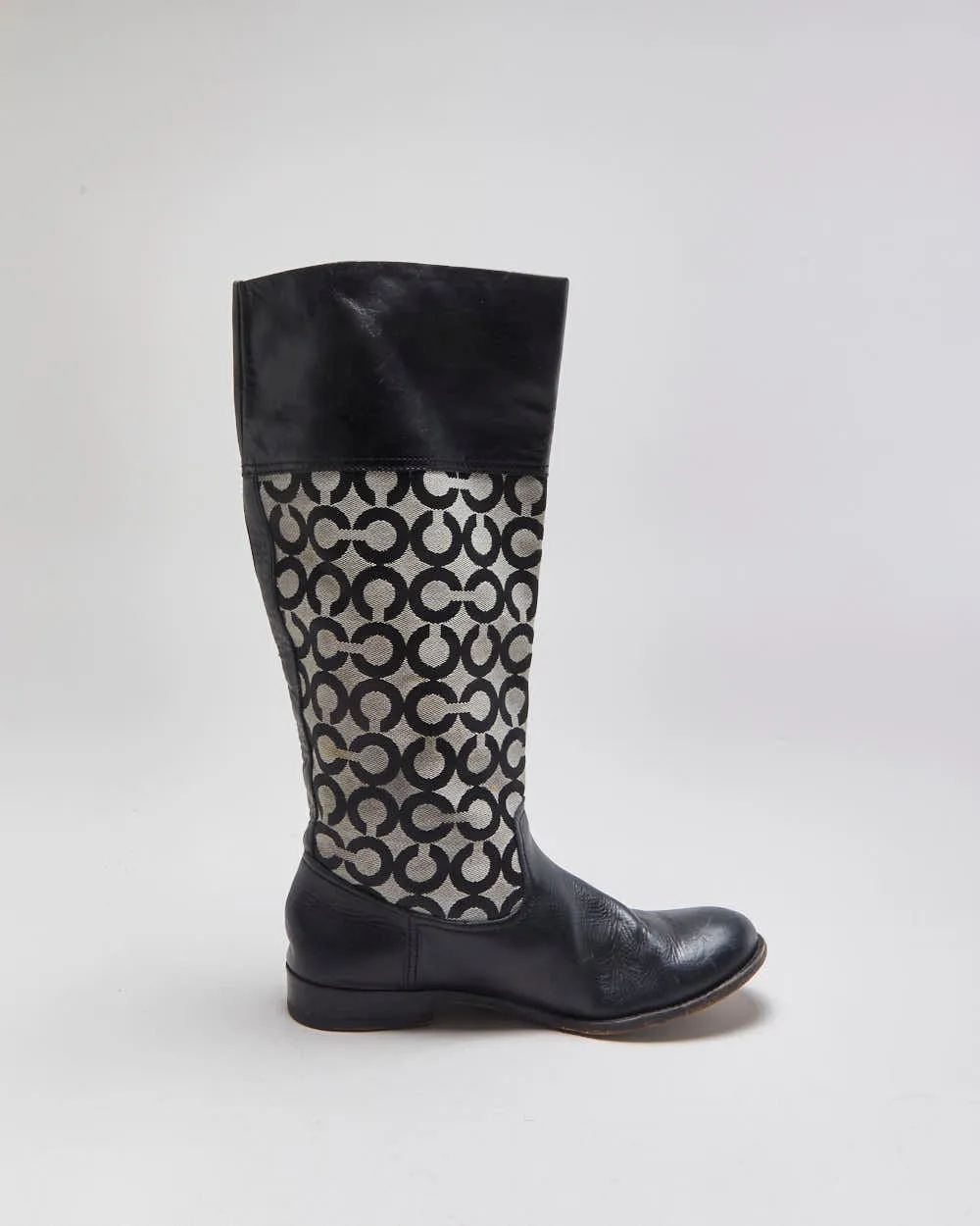Vintage Coach Chrissi Signiature Tall Leather Riding Boots - UK7.5 sold by Rokit product image thumbnail 2
