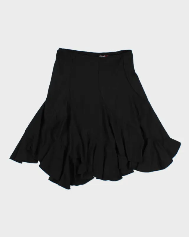 Vintage 1990s Digit@l Bias Cut Asymmetric Hem Slinky Skirt - XS made by Rokit