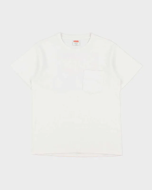 SS14 Supreme x Anti Hero White Heavyweight Made In USA Crewneck Pocket T-Shirt - M made by Supreme