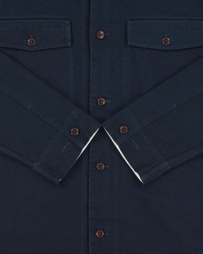 Ted Baker Navy Canvas Denim Long Sleeve Over Shirt - L sold by Rokit product image thumbnail 4