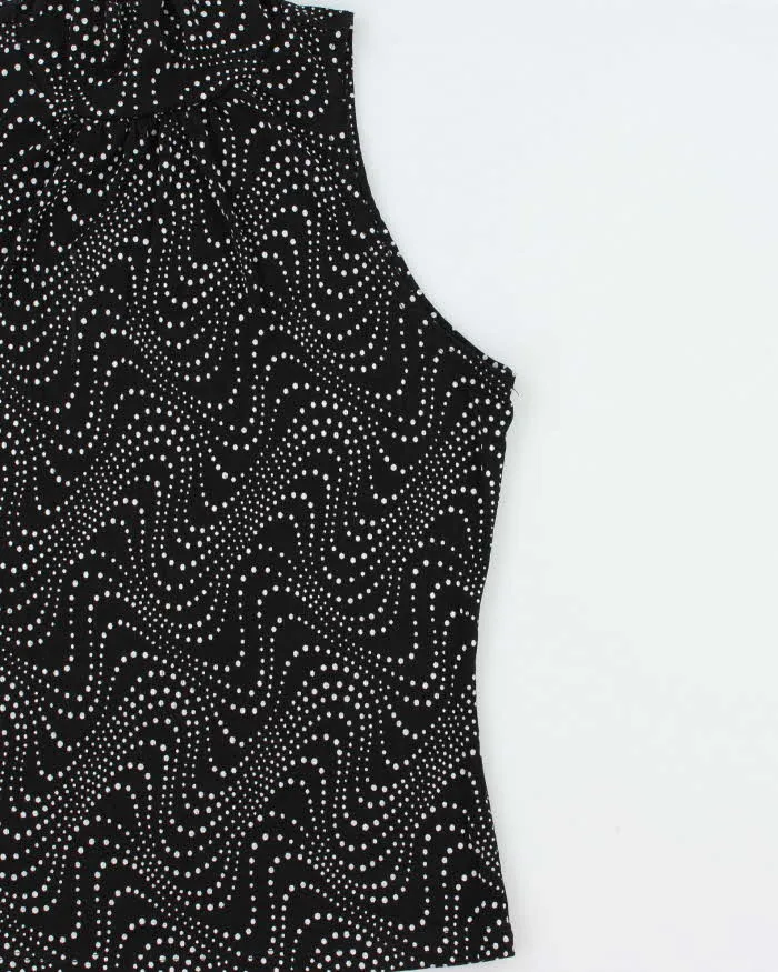 Vintage 1990s Bleeker & McDougal Spotty Polka Dot High Neck Top - M sold by Rokit product image thumbnail 3