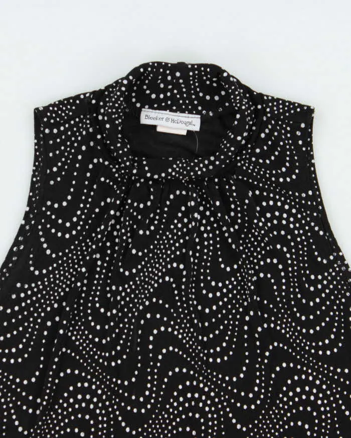 Vintage 1990s Bleeker & McDougal Spotty Polka Dot High Neck Top - M sold by Rokit product image thumbnail 5