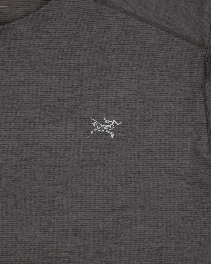 Arc'teryx Grey Marl 'Cormac SS' Crewneck 3M Bird Toque Technical T-Shirt - L sold by Rokit product image thumbnail 4