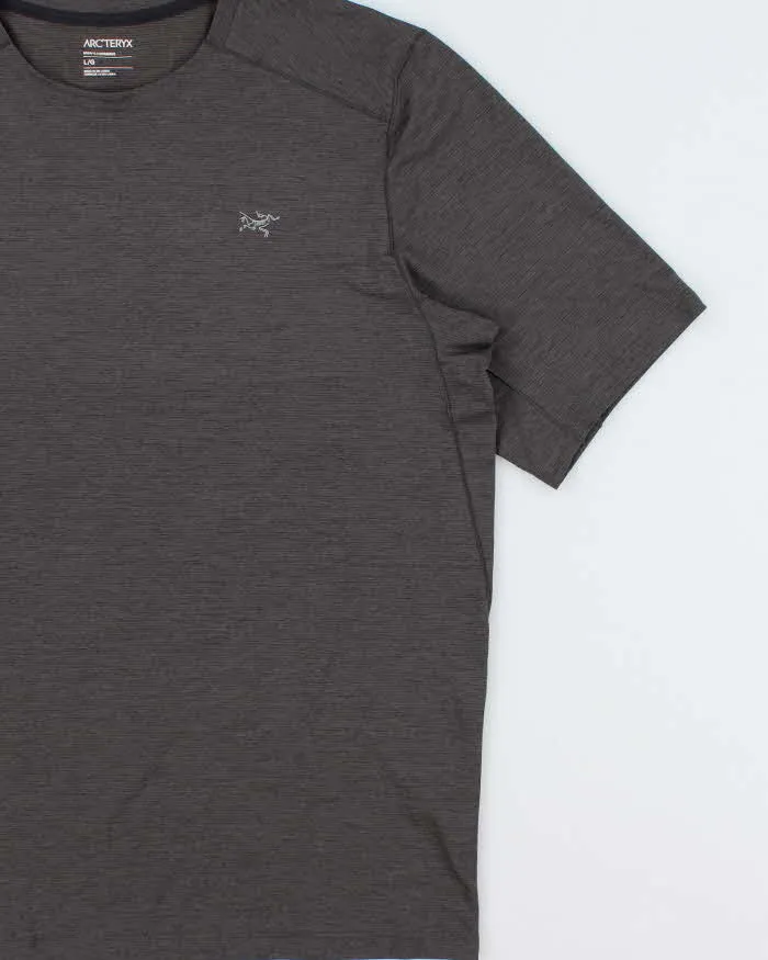 Arc'teryx Grey Marl 'Cormac SS' Crewneck 3M Bird Toque Technical T-Shirt - L sold by Rokit product image thumbnail 3