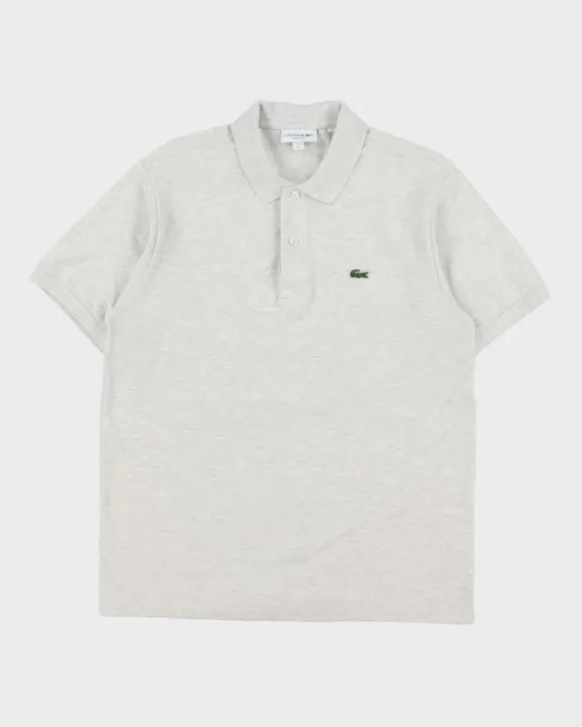 Vintage Lacoste Grey Marl Classic Fit Short Sleeve Polo Shirt - L made by Lacoste