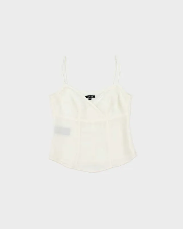 Vintage 1990s Jacob Sequin Chiffon Cami Top - XS made by Rokit