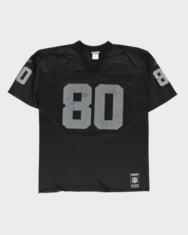 Vintage 2001-03 Reebok Oakland Raiders Jerry Rice #80 Official NFL Team Home Jersey - L made by Rokit