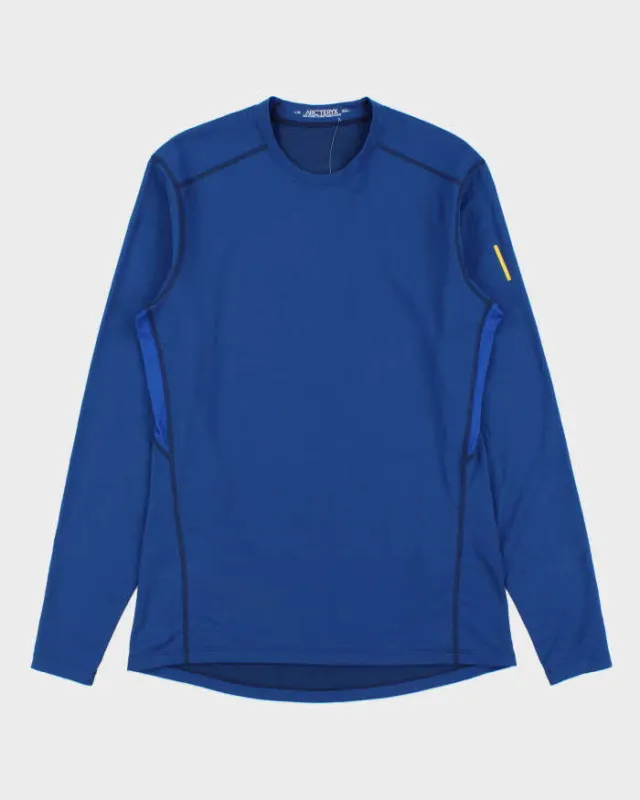 DS Vintage Arc'teryx Ocean Blue Crewneck Long Sleeve Thermal Active T-Shirt - L made by Arc'teryx