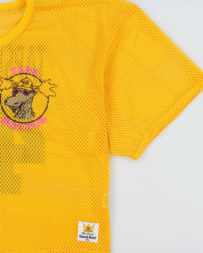 Vintage 1980s Macgregor Sand-Knit Tapshooters #44 Mesh Made In USA Short Sleeve Boxy Jersey - XL sold by Rokit product image thumbnail 3