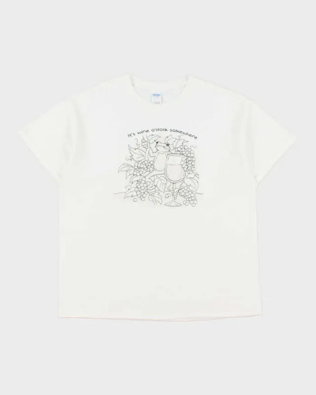 Vintage Magic Tees Boozy Frog Gildan Heavyweight Crewneck T-Shirt - XL made by Rokit