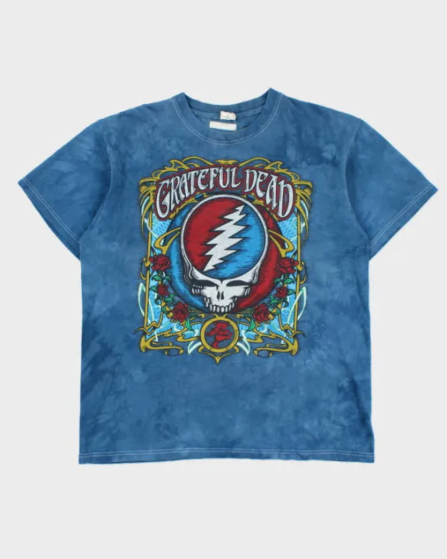 Vintage '08 Grateful Dead Tie-Dye Anvil Heavyweight Crewneck T-Shirt - L made by Rokit