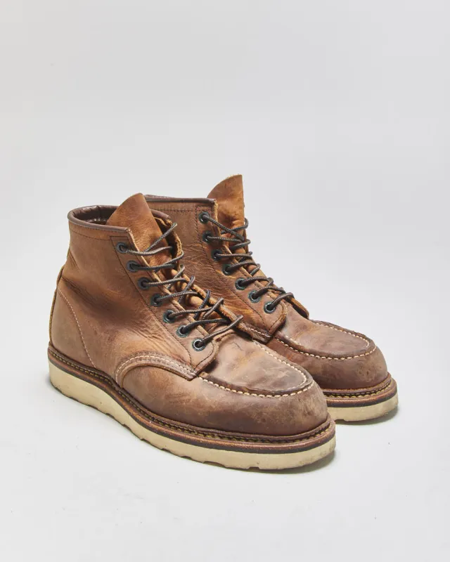 2012 Red Wing Classic 1907 Union Made In USA Copper Rough & Tough Leather Moc Toe Ankle Boots - UK6 made by Rokit