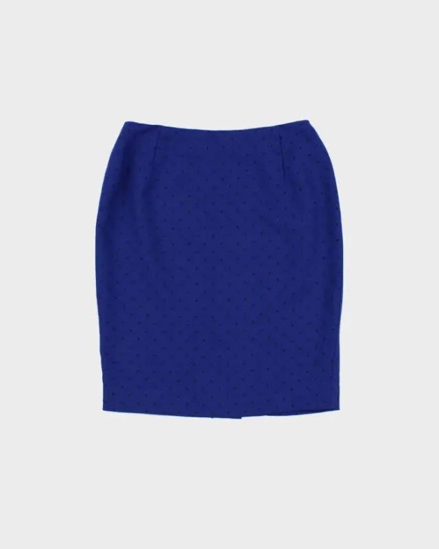 Vintage 1990s Raffoeli Polka Dot Pencil Skirt - XS made by Rokit