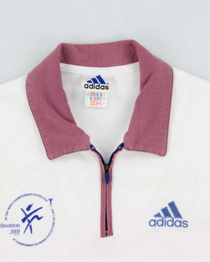 Vintage 2001 Adidas IAAF Athletics World Championships Embroidered Short Sleeve Waffle Polo Shirt - M sold by Rokit product image thumbnail 5