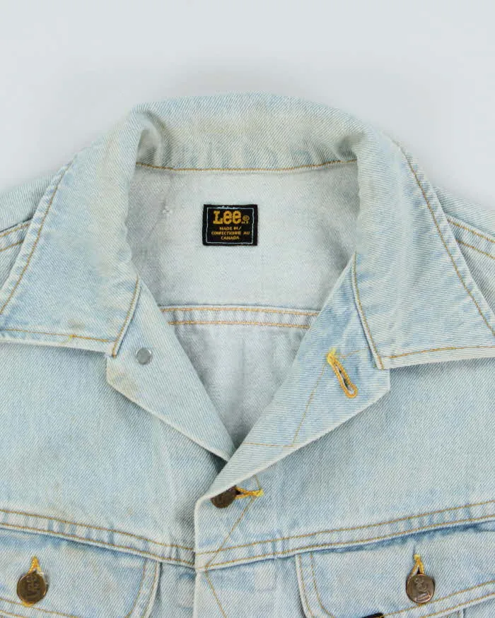 Vintage 1990s Lee Light Wash Made In Canada Denim Trucker Jacket - L sold by Rokit product image thumbnail 5