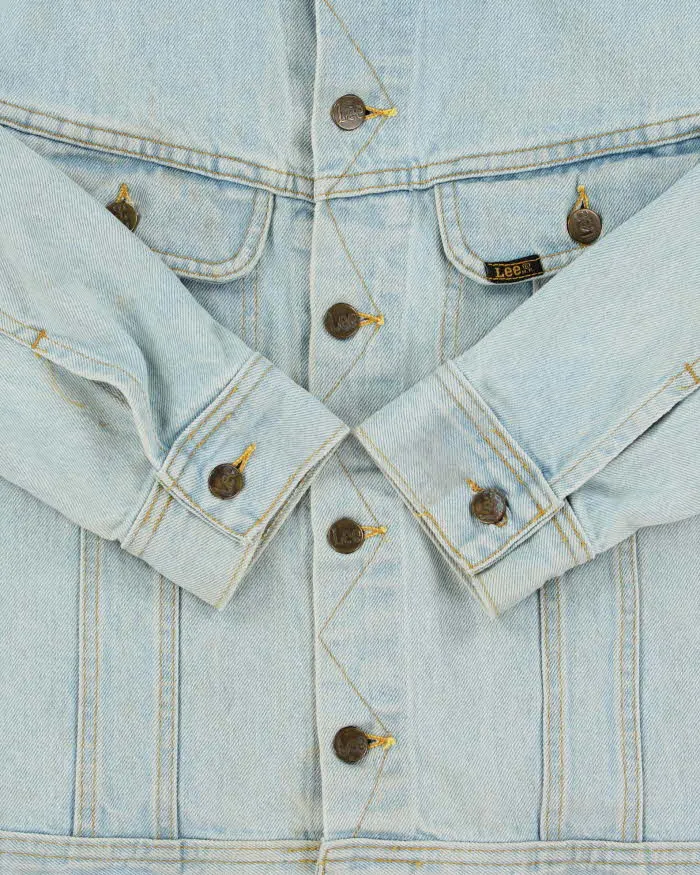 Vintage 1990s Lee Light Wash Made In Canada Denim Trucker Jacket - L sold by Rokit product image thumbnail 4