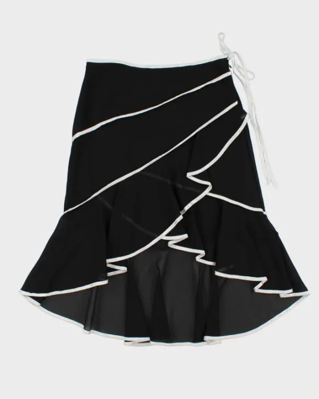 Vintage 1990s A.Wear Wrap Style Ribbon trim Skirt - S made by Rokit