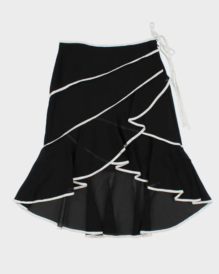 Vintage 1990s A.Wear Wrap Style Ribbon trim Skirt - S sold by Rokit