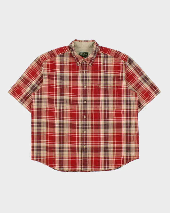Vintage Eddie Bauer Checked Short Sleeve Shirt - XL sold by Rokit