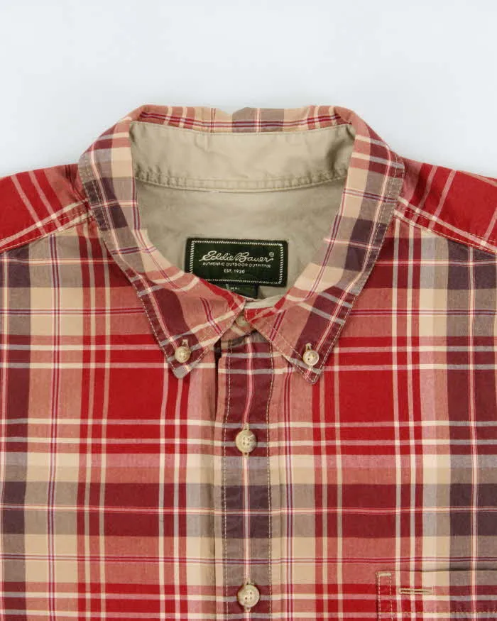 Vintage Eddie Bauer Checked Short Sleeve Shirt - XL sold by Rokit product image thumbnail 5