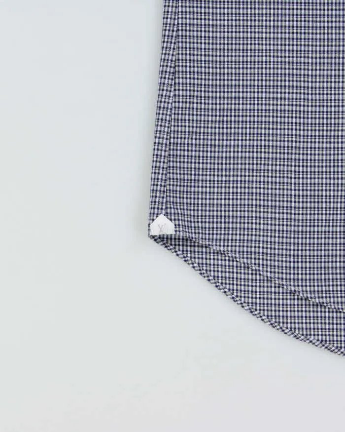 Vintage Y2K 00s Louis Vuitton Plaid Embroidered LV Short Sleeve Shirt - L sold by Rokit product image thumbnail 5