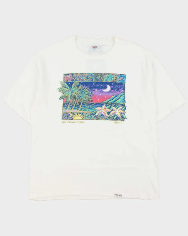 Vintage 1990s Ke Ahiali Malie Heavyweight Crazy Shirts Hawaii Single Stitch Made In USA Crewneck T-Shirt - L made by Rokit