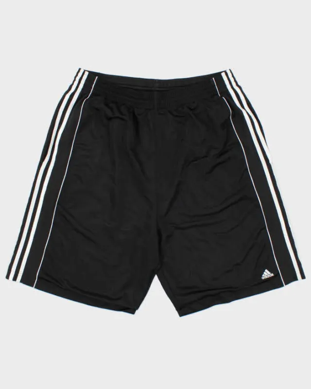 Vintage Y2K 00s Adidas Heavyweight 3-Stripe Baggy Wide Leg Shorts - XL made by Adidas